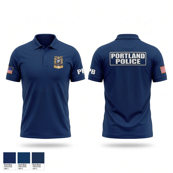 Short Sleeve Performance Polo, Portland Police Bureau, Police, Teamtime, Team time, sublimation, custom sports apparel, team uniforms, spirit wear, spiritwear, sports uniforms, custom shirts, team store, custom team store, fundraiser sports, apparel fundraiser