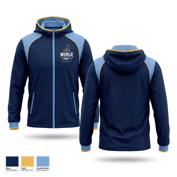 Windbreaker, Noble Hoops, Women's Basketball, Teamtime, Team time, sublimation, custom sports apparel, team uniforms, spirit wear, spiritwear, sports uniforms, custom shirts, team store, custom team store, fundraiser sports, apparel fundraiser