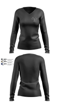 NCR STC Women's Long Sleeve V-neck Shirt - 4