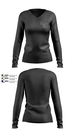 Womens Long Sleeve Vneck Shirt, NCR STC, Police, Teamtime, Team time, sublimation, custom sports apparel, team uniforms, spirit wear, spiritwear, sports uniforms, custom shirts, team store, custom team store, fundraiser sports, apparel fundraiser