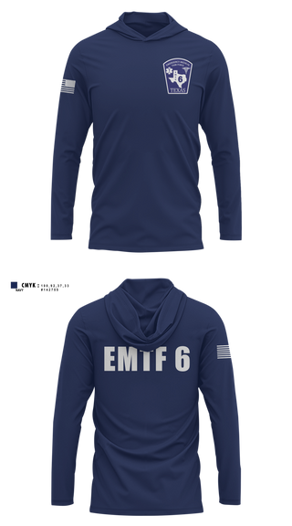 Long Sleeve Performance Shirt with hood, Texas Emergency Medical Task Force, EMS/EMT, Teamtime, Team time, sublimation, custom sports apparel, team uniforms, spirit wear, spiritwear, sports uniforms, custom shirts, team store, custom team store, fundraiser sports, apparel fundraiser