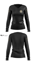 Rockdale Police Department Women's Long Sleeve V-neck Shirt - 3