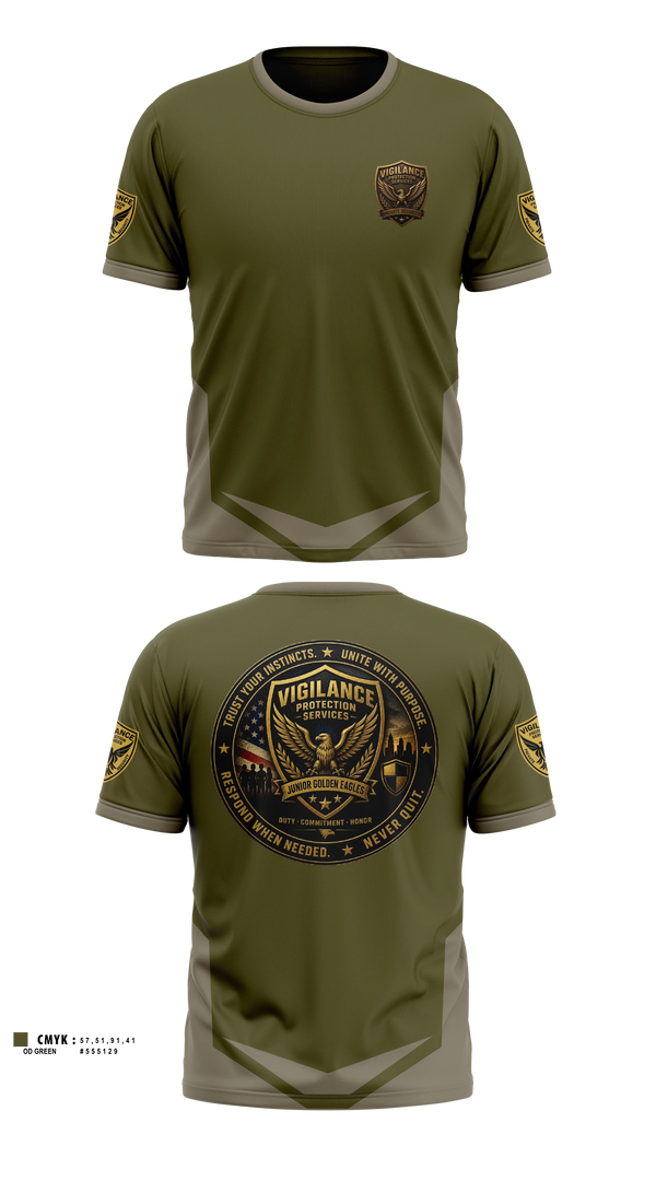 Short Sleeve Performance Shirt, Vigilance Protection Services, , Teamtime, Team time, sublimation, custom sports apparel, team uniforms, spirit wear, spiritwear, sports uniforms, custom shirts, team store, custom team store, fundraiser sports, apparel fundraiser