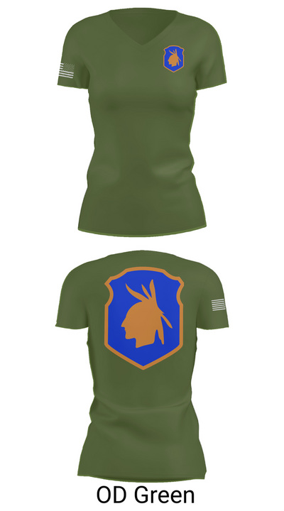 98th training div 48572159 Women's Short Sleeve V-neck Shirt - 48