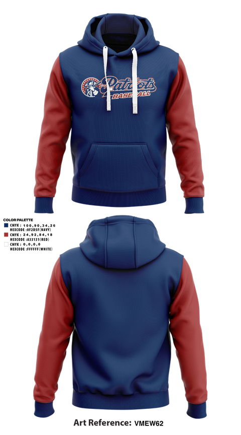 Hoodie, Lenape Valley Patriots, Baseball, Teamtime, Team time, sublimation, custom sports apparel, team uniforms, spirit wear, spiritwear, sports uniforms, custom shirts, team store, custom team store, fundraiser sports, apparel fundraiser