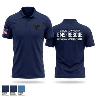 Short Sleeve Performance Polo, BRICK TOWNSHIP EMS-RESCUE SPECIAL OPERATIONS, EMS/EMT, Teamtime, Team time, sublimation, custom sports apparel, team uniforms, spirit wear, spiritwear, sports uniforms, custom shirts, team store, custom team store, fundraiser sports, apparel fundraiser