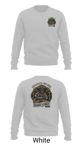 Crew Neck Sweatshirt, Georgetown Fire Station 7, Fire Department, Teamtime, Team time, sublimation, custom sports apparel, team uniforms, spirit wear, spiritwear, sports uniforms, custom shirts, team store, custom team store, fundraiser sports, apparel fundraiser