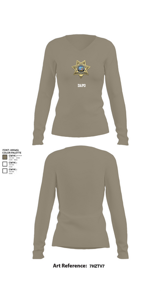 Womens Long Sleeve Vneck Shirt, Dapo, , Teamtime, Team time, sublimation, custom sports apparel, team uniforms, spirit wear, spiritwear, sports uniforms, custom shirts, team store, custom team store, fundraiser sports, apparel fundraiser