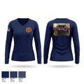 Waxhaw Fire Women's Long Sleeve V-neck Shirt - 1