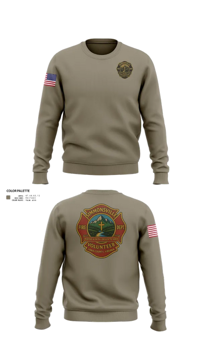 Simmonsville VFD 9385181 Crew Neck Sweatshirt - 102