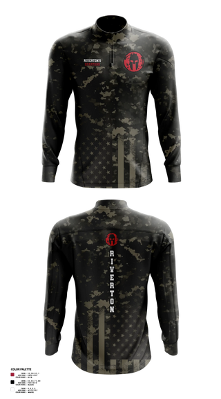 Quarter Zip Jacket, Riverton Middle School Wrestling, Wrestling, Teamtime, Team time, sublimation, custom sports apparel, team uniforms, spirit wear, spiritwear, sports uniforms, custom shirts, team store, custom team store, fundraiser sports, apparel fundraiser