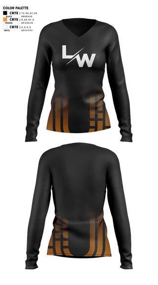 Womens Long Sleeve Vneck Shirt, Highlanders, Track & Field, Teamtime, Team time, sublimation, custom sports apparel, team uniforms, spirit wear, spiritwear, sports uniforms, custom shirts, team store, custom team store, fundraiser sports, apparel fundraiser