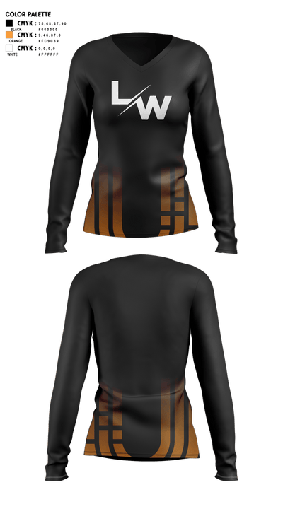 Highlanders 34854075 Women's Long Sleeve V-neck Shirt - 2