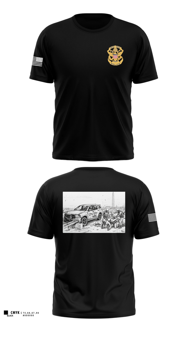 Short Sleeve Performance Shirt, Crime Patrol Unit, Police, Teamtime, Team time, sublimation, custom sports apparel, team uniforms, spirit wear, spiritwear, sports uniforms, custom shirts, team store, custom team store, fundraiser sports, apparel fundraiser