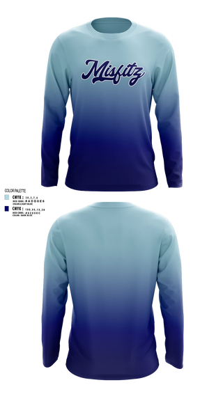 Long Sleeve Performance Shirt, Misfitz, Softball, Teamtime, Team time, sublimation, custom sports apparel, team uniforms, spirit wear, spiritwear, sports uniforms, custom shirts, team store, custom team store, fundraiser sports, apparel fundraiser