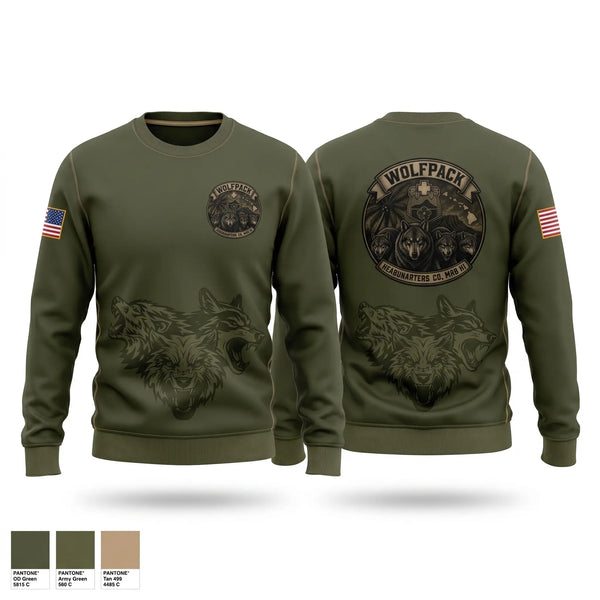 Crew Neck Sweatshirt, Headquarters Company, MRB HI, Army, Teamtime, Team time, sublimation, custom sports apparel, team uniforms, spirit wear, spiritwear, sports uniforms, custom shirts, team store, custom team store, fundraiser sports, apparel fundraiser