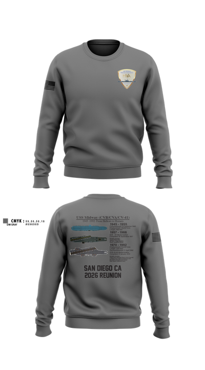 Midway Veterans' Association 36317900 Crew Neck Sweatshirt - 1