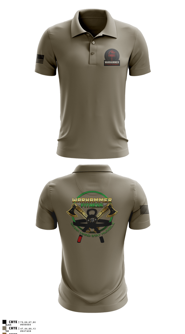 Short Sleeve Performance Polo, Warhammer Fitness, , Teamtime, Team time, sublimation, custom sports apparel, team uniforms, spirit wear, spiritwear, sports uniforms, custom shirts, team store, custom team store, fundraiser sports, apparel fundraiser
