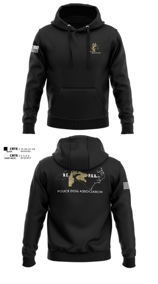 Hoodie, North Carolina Police Dog Association, Police, Teamtime, Team time, sublimation, custom sports apparel, team uniforms, spirit wear, spiritwear, sports uniforms, custom shirts, team store, custom team store, fundraiser sports, apparel fundraiser
