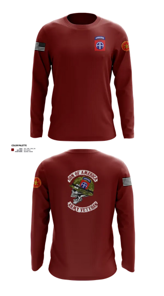 Long Sleeve Performance Shirt, 82d ABN DIV, , Teamtime, Team time, sublimation, custom sports apparel, team uniforms, spirit wear, spiritwear, sports uniforms, custom shirts, team store, custom team store, fundraiser sports, apparel fundraiser