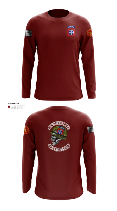 82d ABN DIV 72745716 Long Sleeve Performance Shirt 101