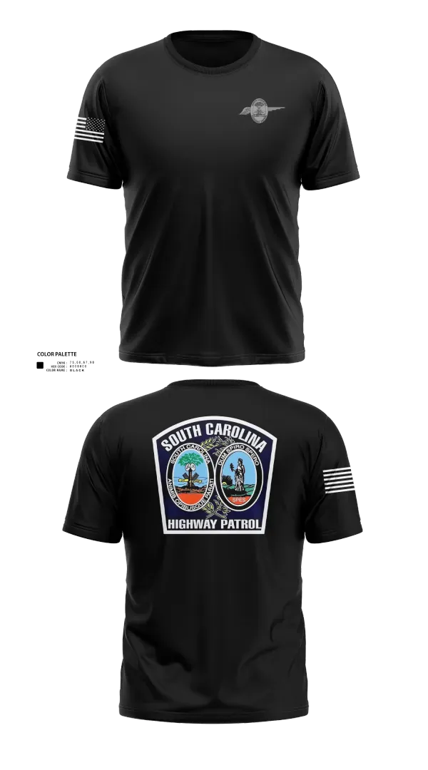 Old School Cotton Feel Shirt, South Carolina highway patrol, Police, Teamtime, Team time, sublimation, custom sports apparel, team uniforms, spirit wear, spiritwear, sports uniforms, custom shirts, team store, custom team store, fundraiser sports, apparel fundraiser