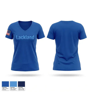 Womens Short Sleeve Vneck Shirt, Lackland, Air Force, Teamtime, Team time, sublimation, custom sports apparel, team uniforms, spirit wear, spiritwear, sports uniforms, custom shirts, team store, custom team store, fundraiser sports, apparel fundraiser
