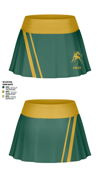 Skort, San Marin Mustngs, Cheer, Teamtime, Team time, sublimation, custom sports apparel, team uniforms, spirit wear, spiritwear, sports uniforms, custom shirts, team store, custom team store, fundraiser sports, apparel fundraiser