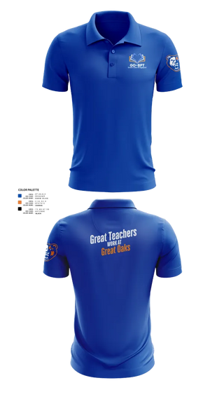 Short Sleeve Performance Polo, Great Oaks Charter School, , Teamtime, Team time, sublimation, custom sports apparel, team uniforms, spirit wear, spiritwear, sports uniforms, custom shirts, team store, custom team store, fundraiser sports, apparel fundraiser