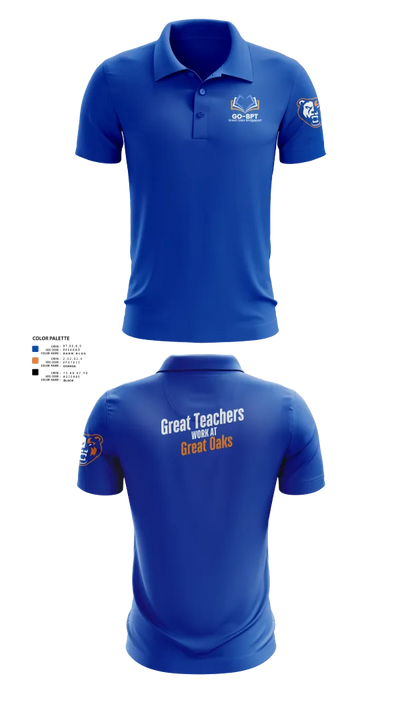 Great Oaks Charter School 80793414 Short Sleeve Performance Polo - 21