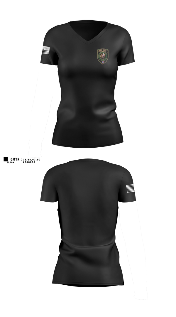 Wilson County Sheriff’s Department Women's Short Sleeve V-neck Shirt - 11