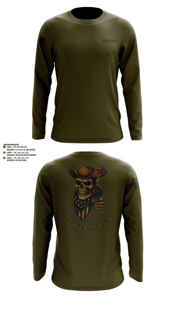 Long Sleeve Performance Shirt, 1776 Military Police Company, , Teamtime, Team time, sublimation, custom sports apparel, team uniforms, spirit wear, spiritwear, sports uniforms, custom shirts, team store, custom team store, fundraiser sports, apparel fundraiser
