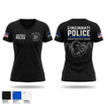Cincinnati Police Mountain Bike Squad Women's Short Sleeve V-neck Shirt - 1
