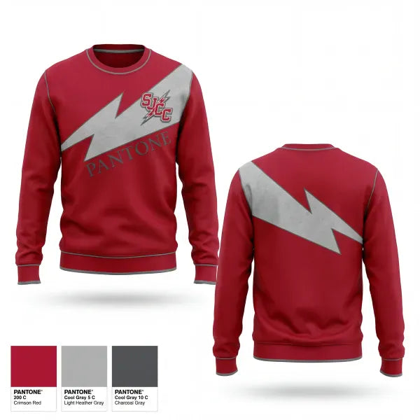 Crew Neck Sweatshirt, Saint Joseph Central Catholic High School Tennis, Tennis, Teamtime, Team time, sublimation, custom sports apparel, team uniforms, spirit wear, spiritwear, sports uniforms, custom shirts, team store, custom team store, fundraiser sports, apparel fundraiser