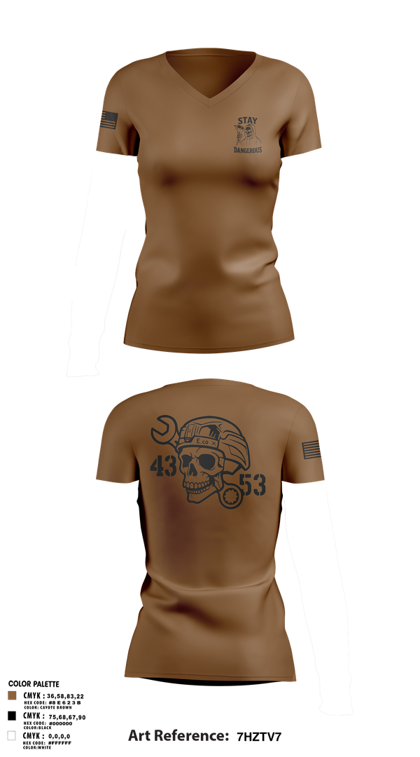 Womens Short Sleeve Vneck Shirt, 4-3 AHB, , Teamtime, Team time, sublimation, custom sports apparel, team uniforms, spirit wear, spiritwear, sports uniforms, custom shirts, team store, custom team store, fundraiser sports, apparel fundraiser