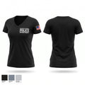 Manitou Springs Police Department Women's Short Sleeve V-neck Shirt - 1