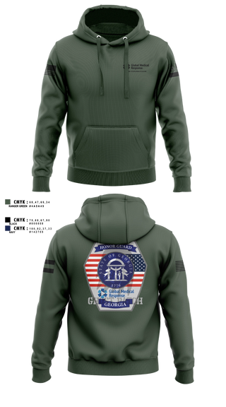 Hoodie, GMR Georgia Honor Guard, EMS/EMT, Teamtime, Team time, sublimation, custom sports apparel, team uniforms, spirit wear, spiritwear, sports uniforms, custom shirts, team store, custom team store, fundraiser sports, apparel fundraiser