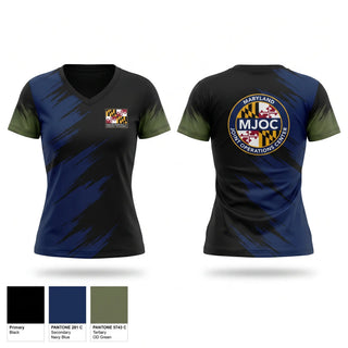 Womens Short Sleeve Vneck Shirt, Maryland Department of Emergency Management, , Teamtime, Team time, sublimation, custom sports apparel, team uniforms, spirit wear, spiritwear, sports uniforms, custom shirts, team store, custom team store, fundraiser sports, apparel fundraiser