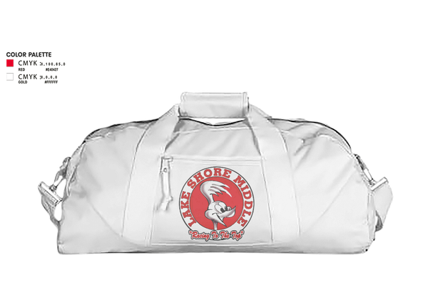 Duffle Bag, Lake Shore Middle School Basketball, Men's Basketball, Teamtime, Team time, sublimation, custom sports apparel, team uniforms, spirit wear, spiritwear, sports uniforms, custom shirts, team store, custom team store, fundraiser sports, apparel fundraiser