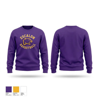 Crew Neck Sweatshirt, Escalon Cougars, Men's Basketball, Teamtime, Team time, sublimation, custom sports apparel, team uniforms, spirit wear, spiritwear, sports uniforms, custom shirts, team store, custom team store, fundraiser sports, apparel fundraiser