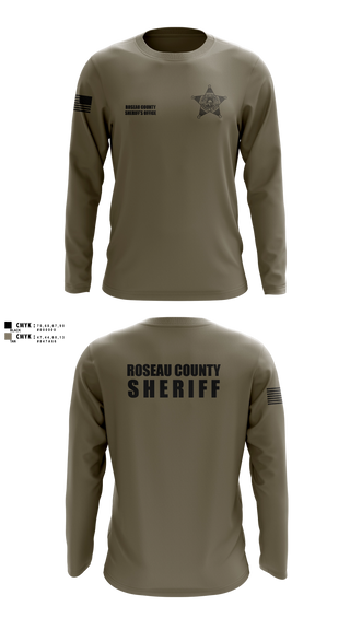 Long Sleeve Performance Shirt, Roseau County Sheriff’s Office, Police, Teamtime, Team time, sublimation, custom sports apparel, team uniforms, spirit wear, spiritwear, sports uniforms, custom shirts, team store, custom team store, fundraiser sports, apparel fundraiser