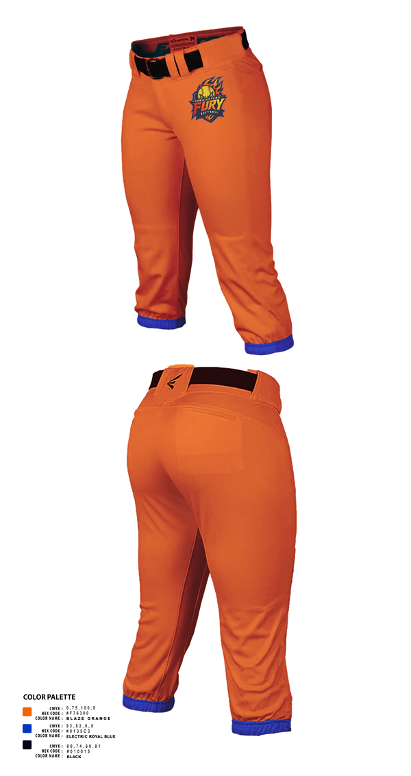 Softball Pants, Downingtown Fury, Softball, Teamtime, Team time, sublimation, custom sports apparel, team uniforms, spirit wear, spiritwear, sports uniforms, custom shirts, team store, custom team store, fundraiser sports, apparel fundraiser
