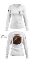 194th AR BDE HRT Medics 51125507 Women's Long Sleeve V-neck Shirt - 9