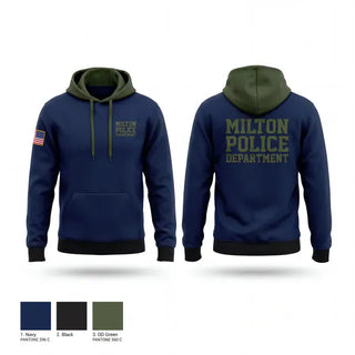 Hoodie, Milton Police Department, Police, Teamtime, Team time, sublimation, custom sports apparel, team uniforms, spirit wear, spiritwear, sports uniforms, custom shirts, team store, custom team store, fundraiser sports, apparel fundraiser