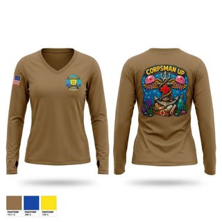 Old School Cotton Feel Shirt, Corpsman temp check, Navy, Teamtime, Team time, sublimation, custom sports apparel, team uniforms, spirit wear, spiritwear, sports uniforms, custom shirts, team store, custom team store, fundraiser sports, apparel fundraiser