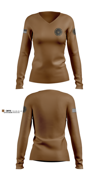 Womens Long Sleeve Vneck Shirt, TTT, Police, Teamtime, Team time, sublimation, custom sports apparel, team uniforms, spirit wear, spiritwear, sports uniforms, custom shirts, team store, custom team store, fundraiser sports, apparel fundraiser