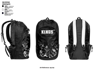 Gear Bag, KINGS, Men's Basketball, Teamtime, Team time, sublimation, custom sports apparel, team uniforms, spirit wear, spiritwear, sports uniforms, custom shirts, team store, custom team store, fundraiser sports, apparel fundraiser