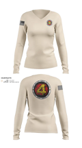 9th Engineer Support Battalion 95542880 Women's Long Sleeve V-neck Shirt - 21