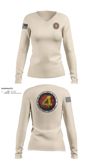 Womens Long Sleeve Vneck Shirt, 9th Engineer Support Battalion, Marines, Teamtime, Team time, sublimation, custom sports apparel, team uniforms, spirit wear, spiritwear, sports uniforms, custom shirts, team store, custom team store, fundraiser sports, apparel fundraiser