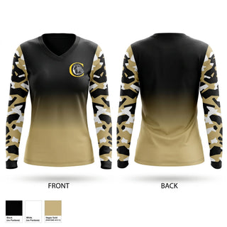 Womens Long Sleeve Vneck Shirt, Cement High School Basketball, Men's Basketball, Teamtime, Team time, sublimation, custom sports apparel, team uniforms, spirit wear, spiritwear, sports uniforms, custom shirts, team store, custom team store, fundraiser sports, apparel fundraiser
